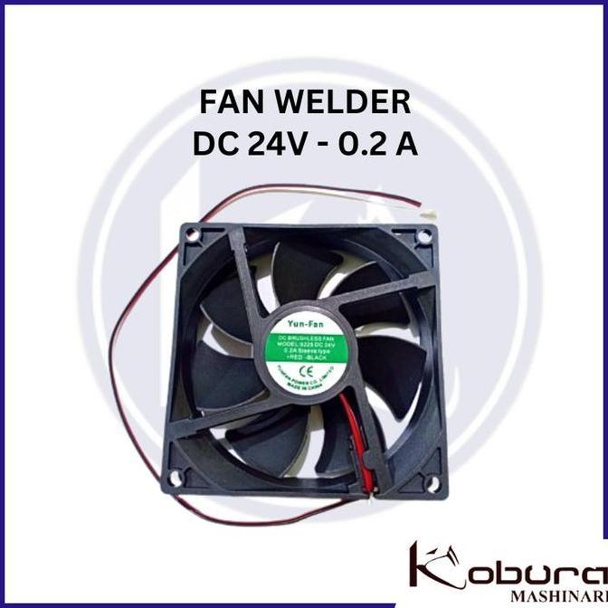 Fan kipas welder DC 24 V 0.2 A 92x92x25 mm