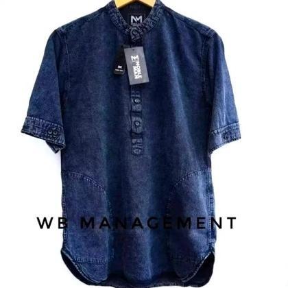 FREE ONGKIR KOKO JEANS DEWASA KURTA PRIA JUMBO STYLISH ADEM