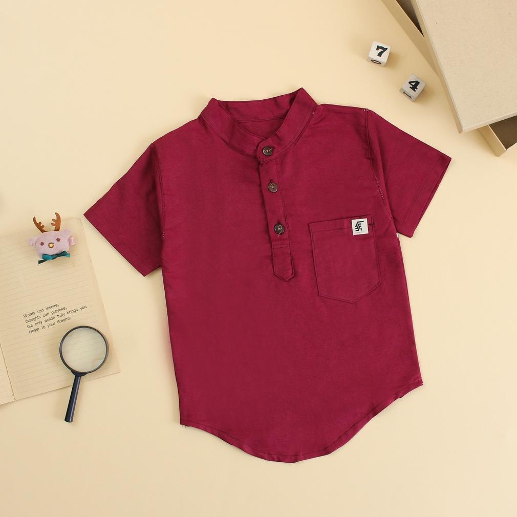 FREE ONGKIR BAJU KURTA KOKO ANAK LAKI LAKI LINEN RAMI/KURTA ANAK BAHAN PREMIUM