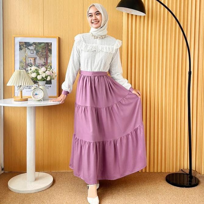 Promo EMELYN DRESS RAYA WANITA BRUKAT LEBARAN BY MEECLO Diskon