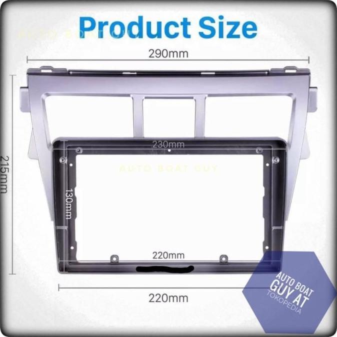 Good- Frame Headunit Vios Limo Gen2 Gen 2 OEM Style No Gap Android 9 Inch