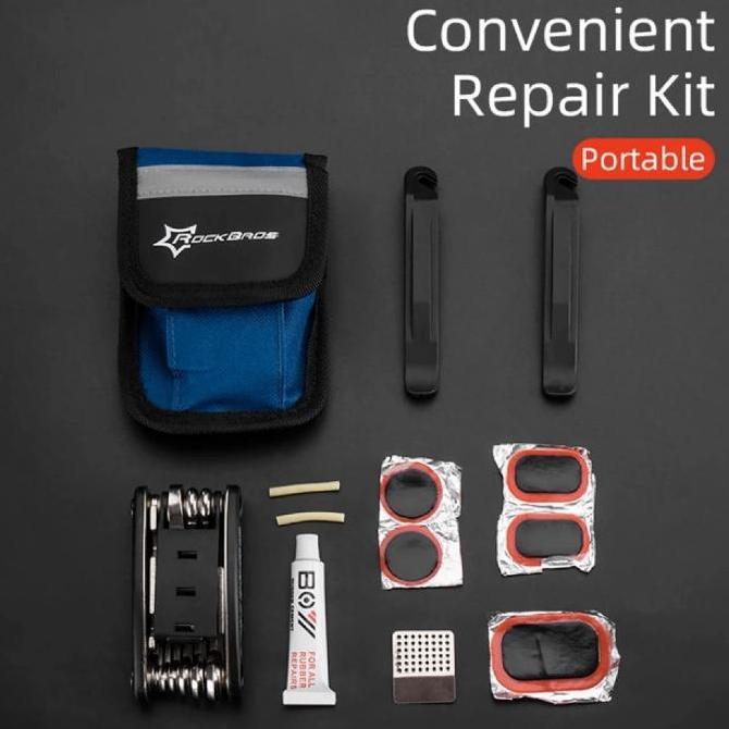 Rockbros Kunci Sepeda Tambal Ban Sepeda Lipat Mtb Road Bike Satu Set