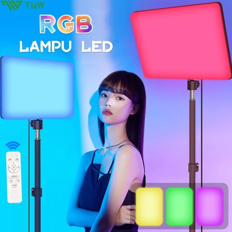Lampu RGB Lampu FotoLed RGB Lampu LightingHP Kamera Lighting Studio+Tripod Lampu Konten Kreator