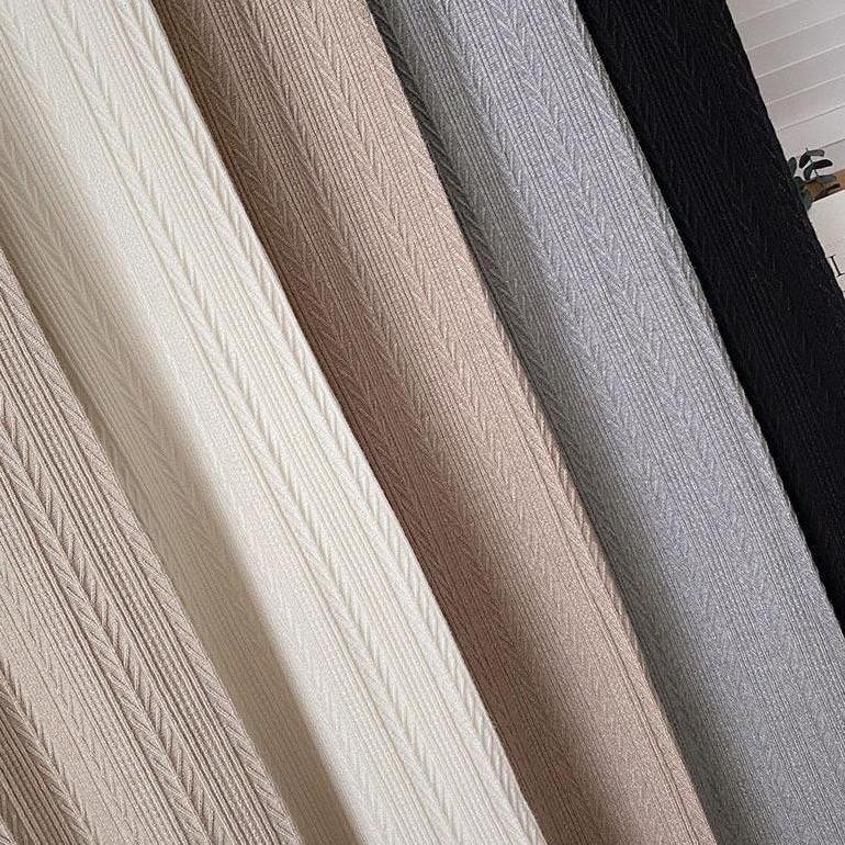 HOT DEALS CHATTA - DAEUN PANTS CELANA KULOT PANJANG TEKSTUR RAJUT CULLOTE KNIT TEXTURED HITAM ABU KH