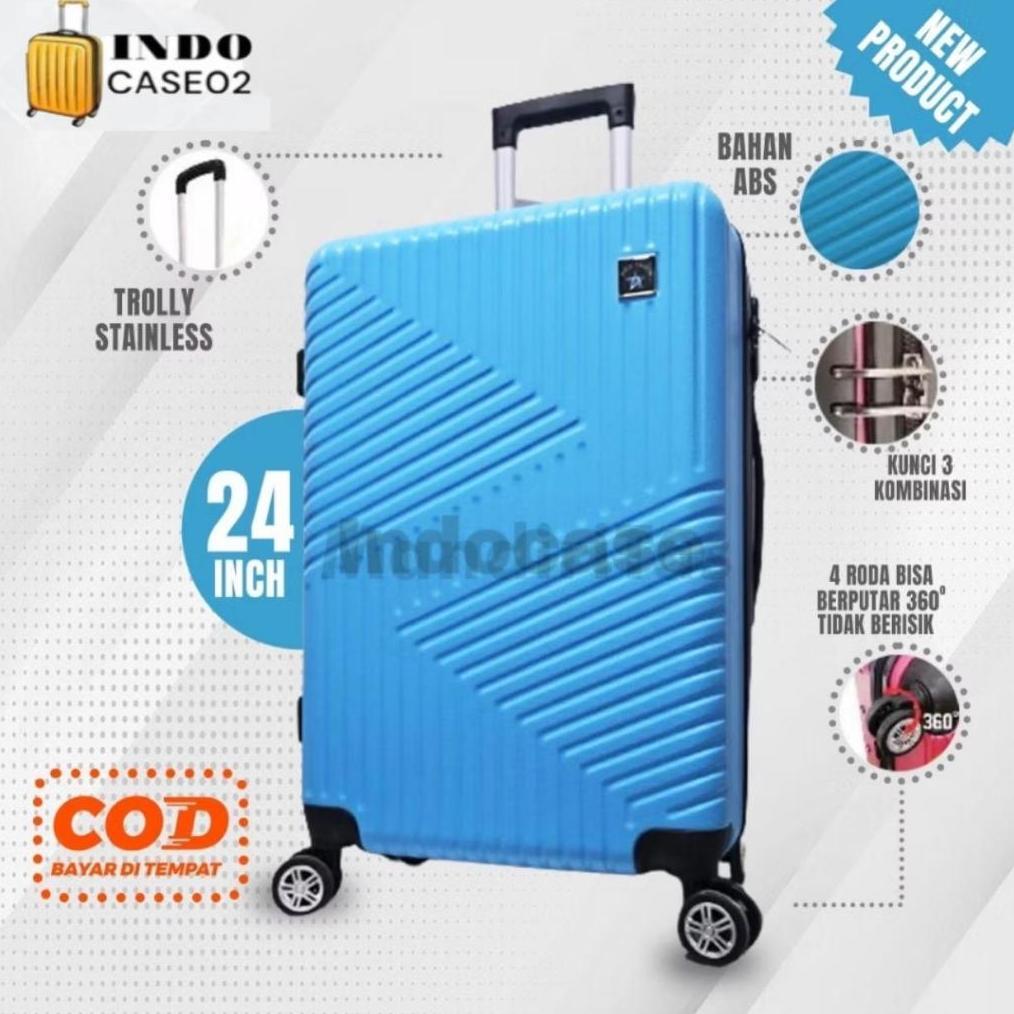 MURAH KOPER 24 INCH -  KOPER FIBER KOPER POLO 816 KOPER BAGASI BISA COD