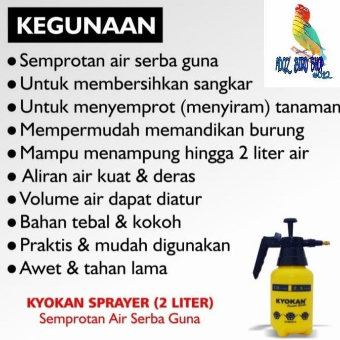 Rahmanaputra5 - Semprotan Burung / Tanaman Pompa Kyokan 2 Liter