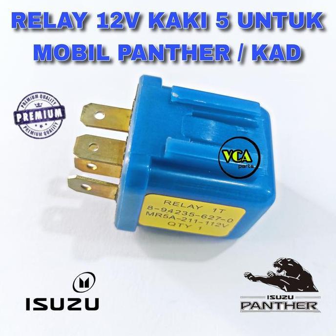 Lansungkirim- Relay 12V Kaki 5 ( 5P ) Untuk Mobil Panther/Kad.