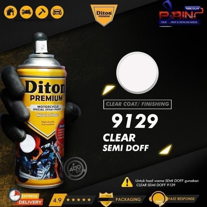 Cat- Diton Premium 9129 Clear Semi Doff Cat Semprot/Pylox Helm/Motor/Gundam