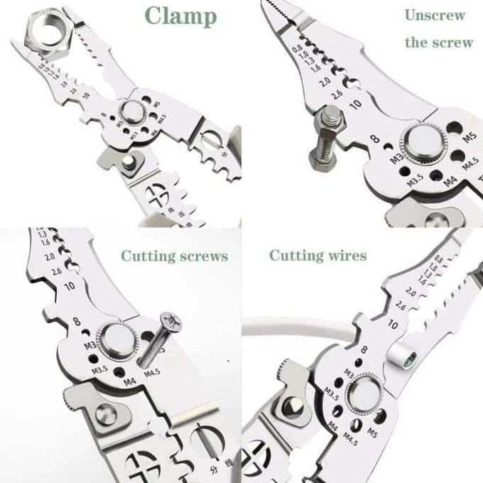 Momenttix- Tang Pengupas Kawat  Tang Dekrustasi Kabel Multifungsi Perbaikan Kawat Kabel / Tang Dekru