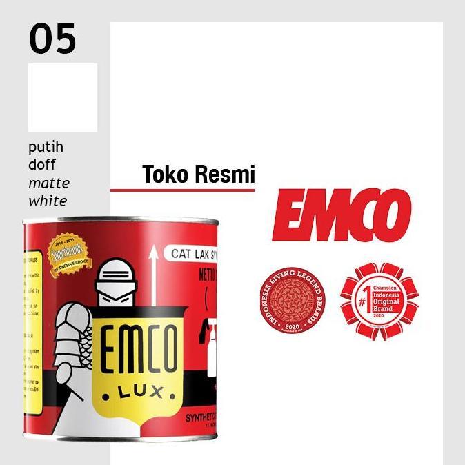 Cat- Emco Lux Cat Kayu & Besi 1Kg - Putih Doff