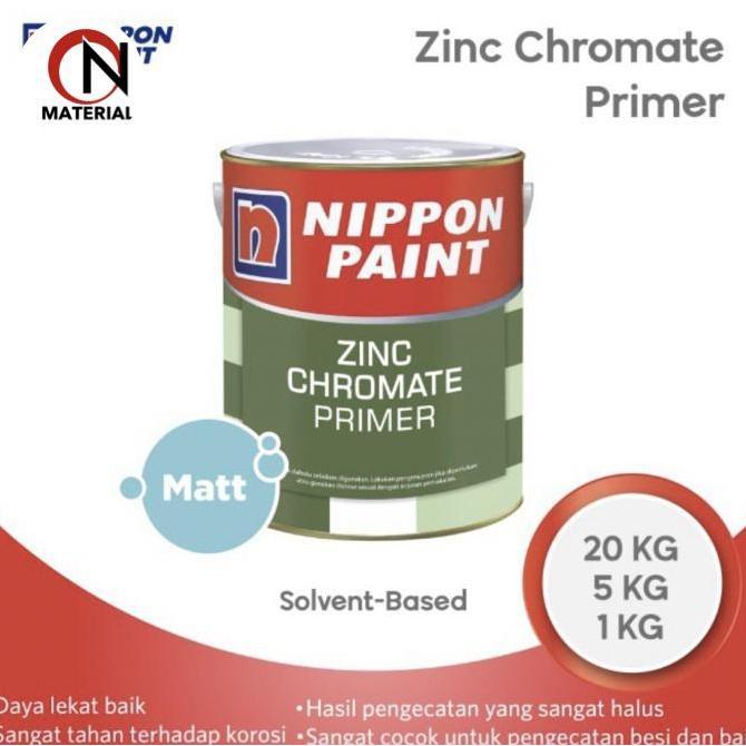 Cat- Zinc Chromate Primer 20Kg Primer Besi Dan Baja Nippon Paint