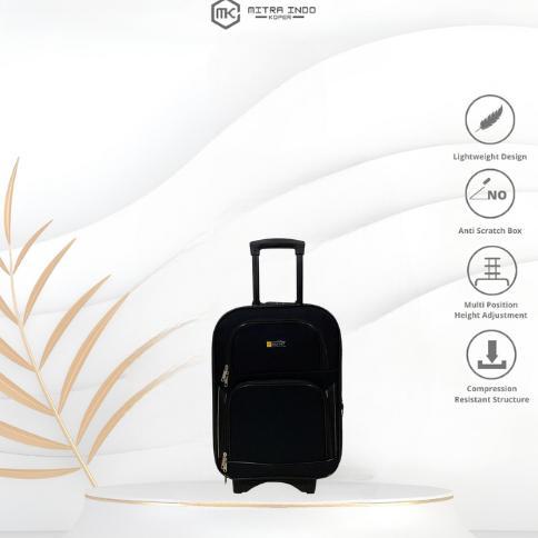 PREMIUM Polo Ben Size 18 Inch Koper Kain Kanvas Original Kabin & Bagasi Premium