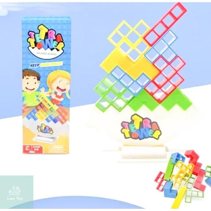 Kitwill- Mainan Anak Board Game Tetra Tower Block Balance Ss1561  Balok