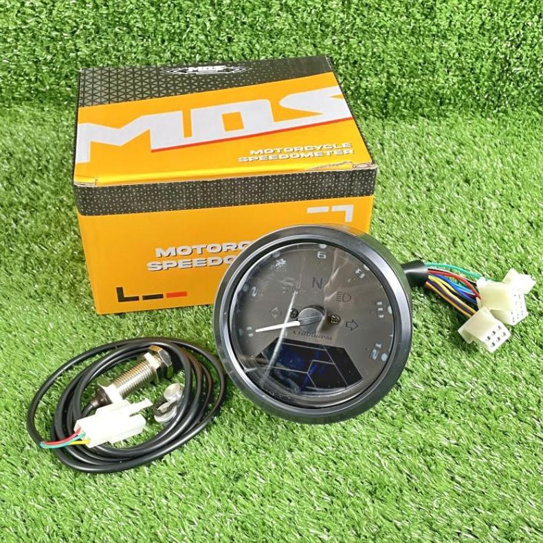 Flash Sale Speedometer Spido Babon Bulat Digital Full Indikator Set Sensor Mos Cb Gl Megapro Tiger R