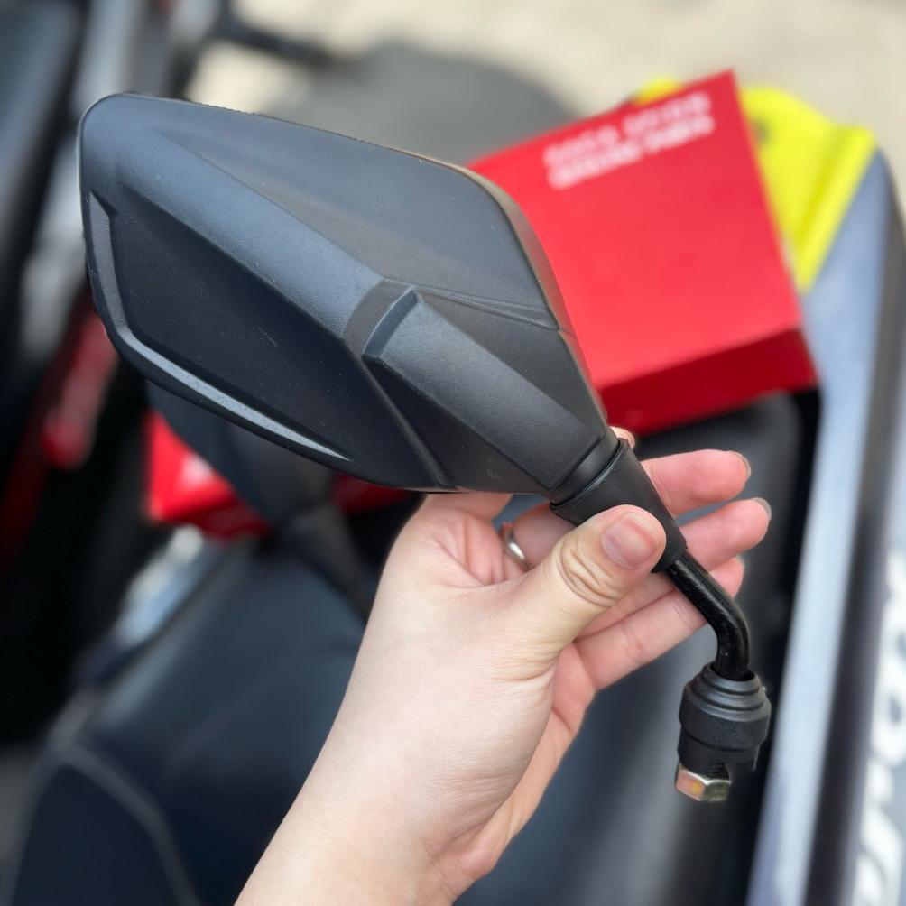 Cuci Gudang !!! Spion Motor Vario 160 Gagang 11Cm Hitam Spion Model Vario 160 Tangkai 11Cm Hitam Sep