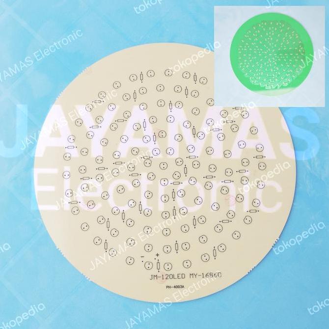 Instancodbisa- Papan Pcb 20Cm Utk 120 Led - Traffic Led / Pcb Bundar Diameter 20 Cm Utk Isi 120 Led 