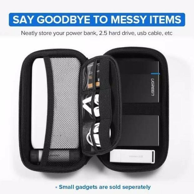 Instancodbisa- Baseus Lets Go Hermit Shockproof Storage Bag Powerbank Pouch Travel