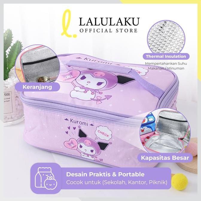 Instancodbisa- Tempat Bekal Karakter Lunch Bag Handel Tas Bekal Anak Tk Sd Paud Anak Laki-Laki Perem