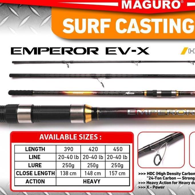 Rod Surf Casting Maguro Emperor Ev-X Spiral Carbon Tape