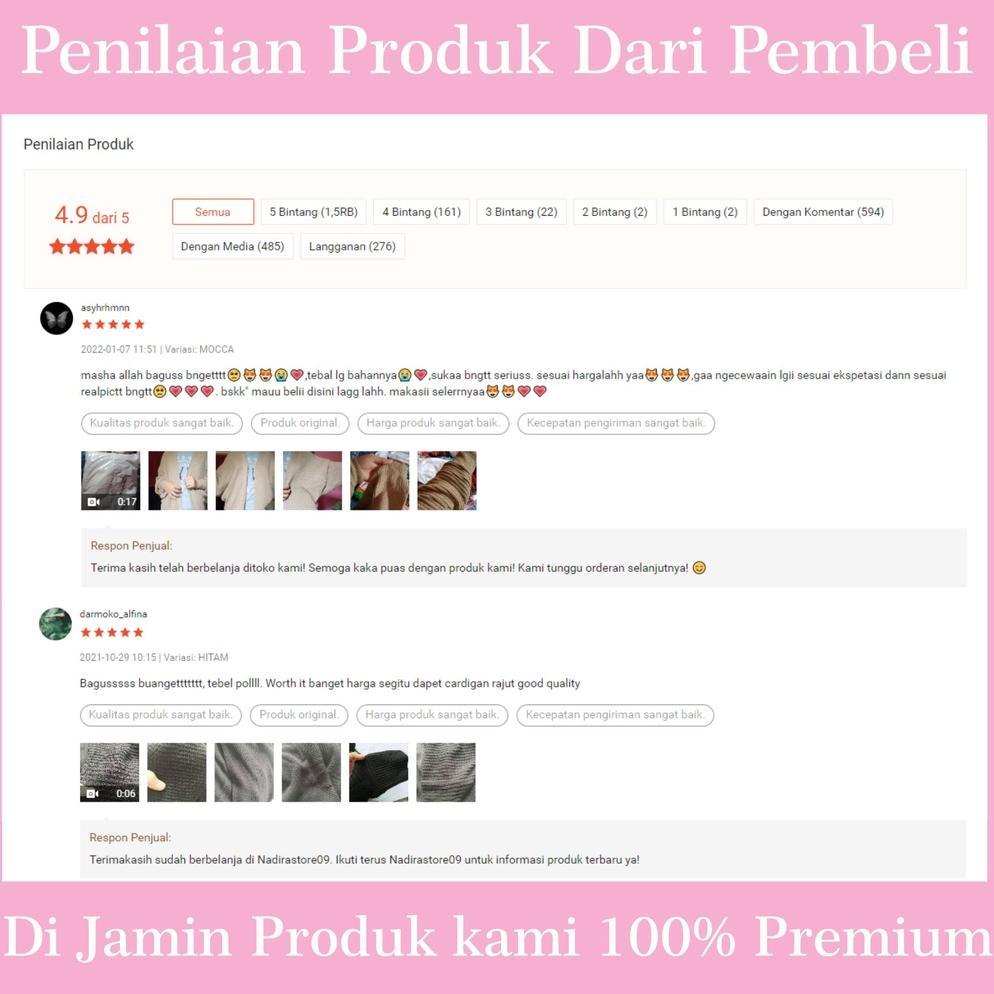 CUCI GUDANG Cardigan Batwing Rajut Oversize Premium Warna Beragam