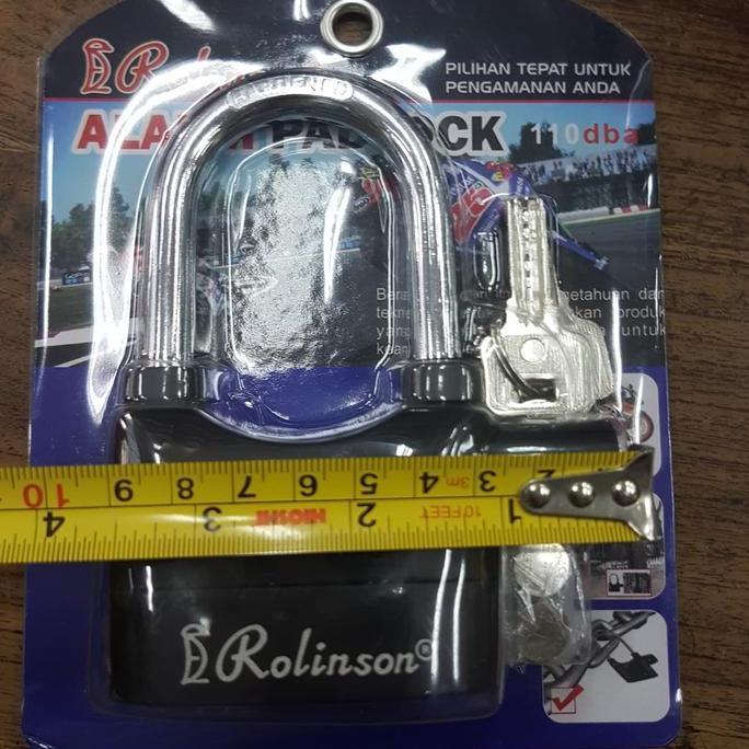 DV7 >> Gembok alarm lock padlock Rolinson