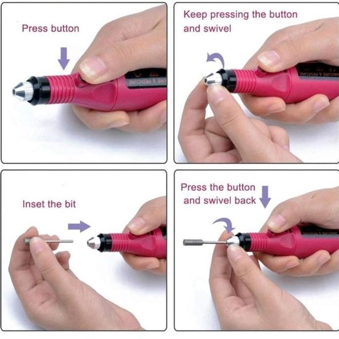 Cod,Bisa- Mini Grinder Bor Mini Ukir Alat Ukir Grafir Mesin Kikir Amplas/Nail Drill Grinding Machine