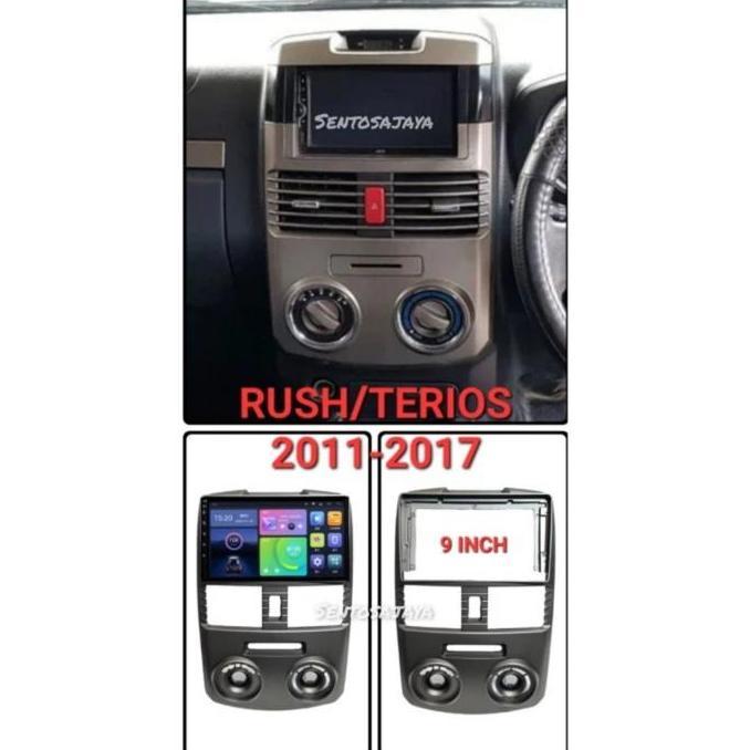 DB117 - Frame tape Rush Terios 2011 - 2017 9inch frame android tv mobil