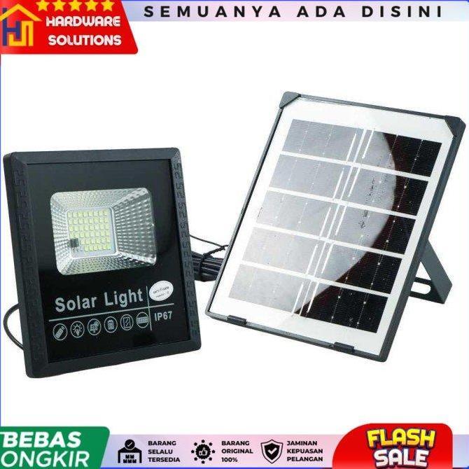 XEROCHA Lampu LED Solar Panel Outdoor Light IP67 Cool White 25W 1000mAh - OB44