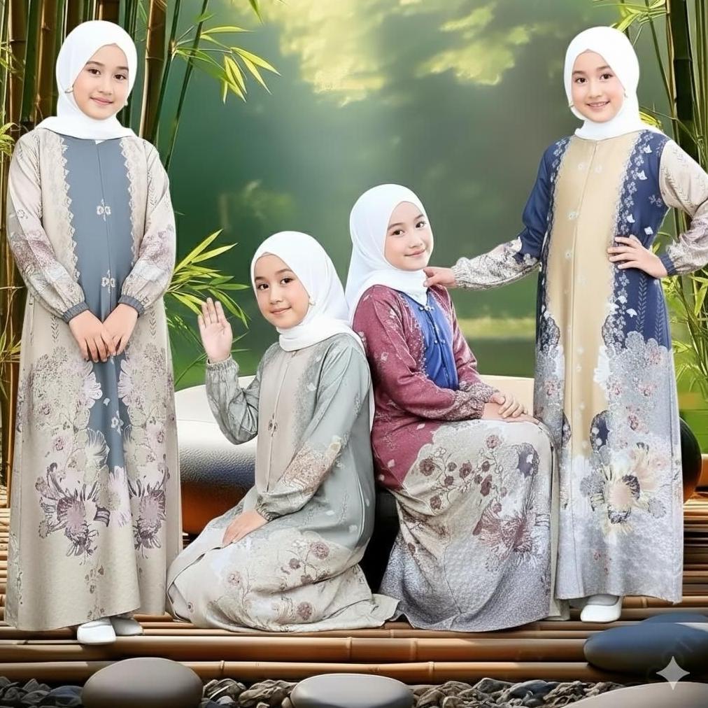 ORIGINAL GAMIS MEDINNA ANAK SILK PREMIUM | GAMIS KIDS MEDINNA