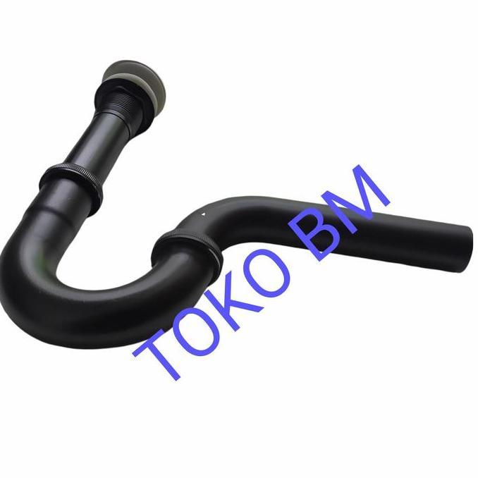 Balala- Afur Wastafel Black/Sifon Pvc Wastafel Black/Afur Pembuangan Wastafel