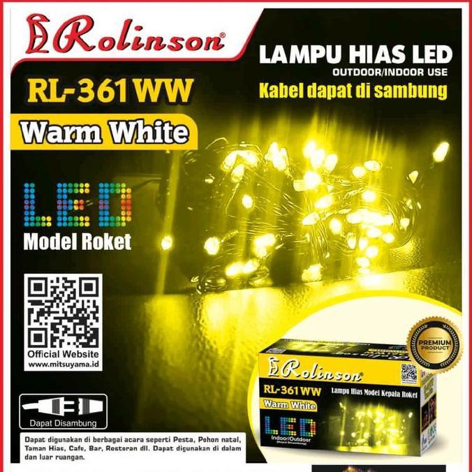 Obelik- Lampu Natal Led / Lampu Tumbrl Lampu Hias Kelap Kelip 10 Meter 10M