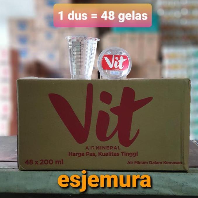 Vit Gelas per dus / Air Mineral Aqua