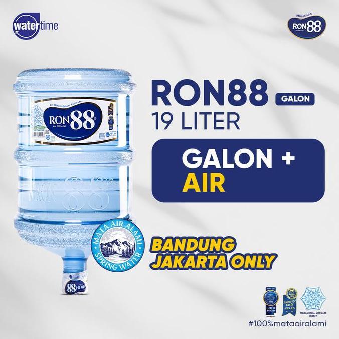 Dahaga- Ron88 Galon + Isi Air 19 Liter
