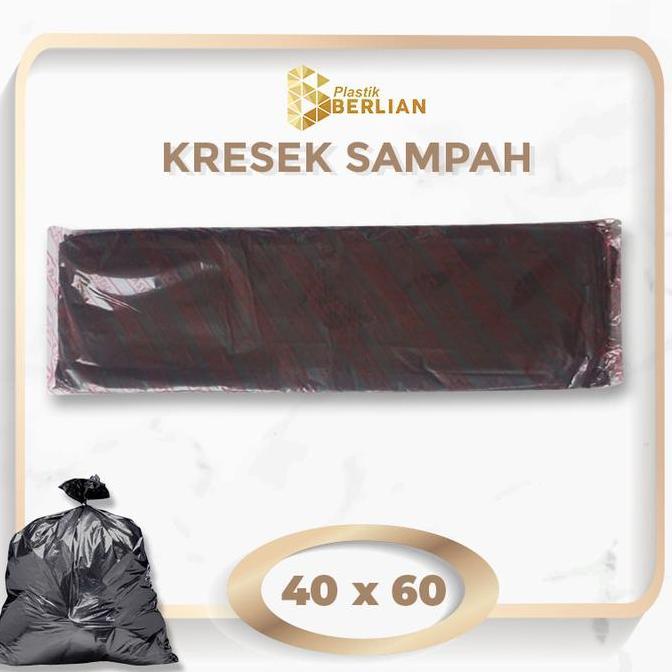 Bersihyuk- Plastik Sampah 40 X 60 Tulip Kantong Kresek Sampah Ekonomis - Hitam