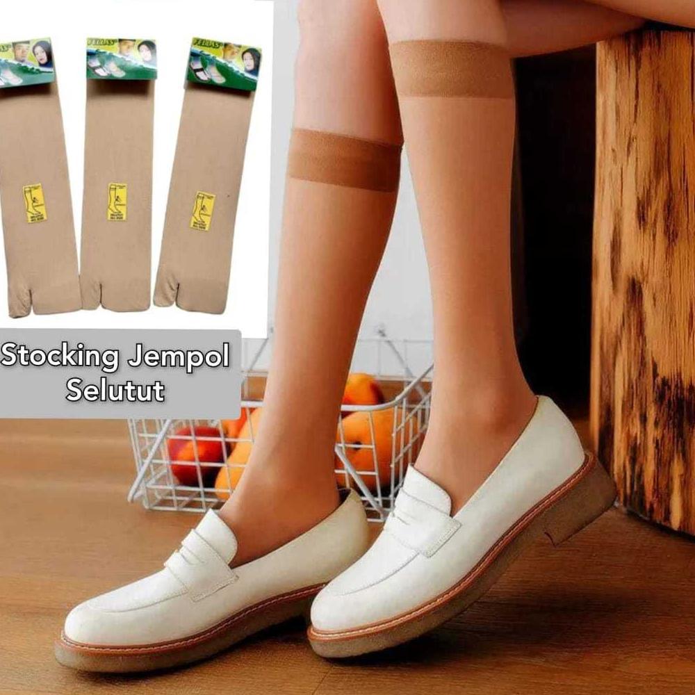 Hot Kaos Kaki Stocking Jempol Selutut Kaos Kaki Stocking Panjang Selutut Kaos Kaki Wanita Warna Kuli