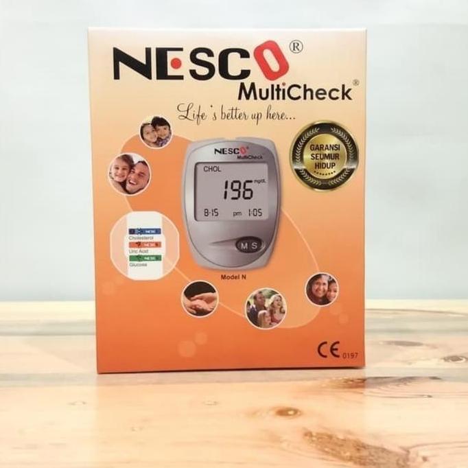 Alat Nesco Multicheck 3in1 GCU alat Test gula darah 3 in 1