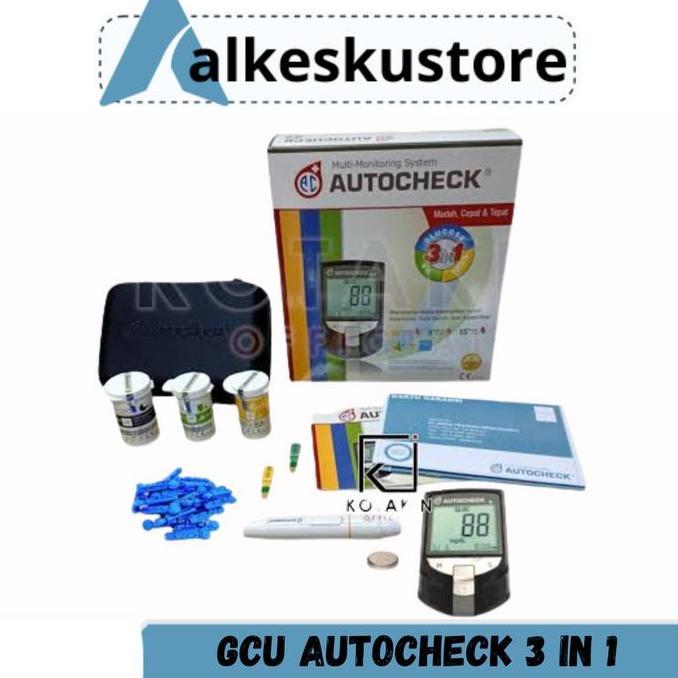 Alat Auto check GCU 3 in 1 ( Gula darah, Cholesterol,Asam urat )
