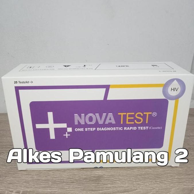 HIV 1/2 Test Serum - HIV Card Tes 25's Device Nova Test