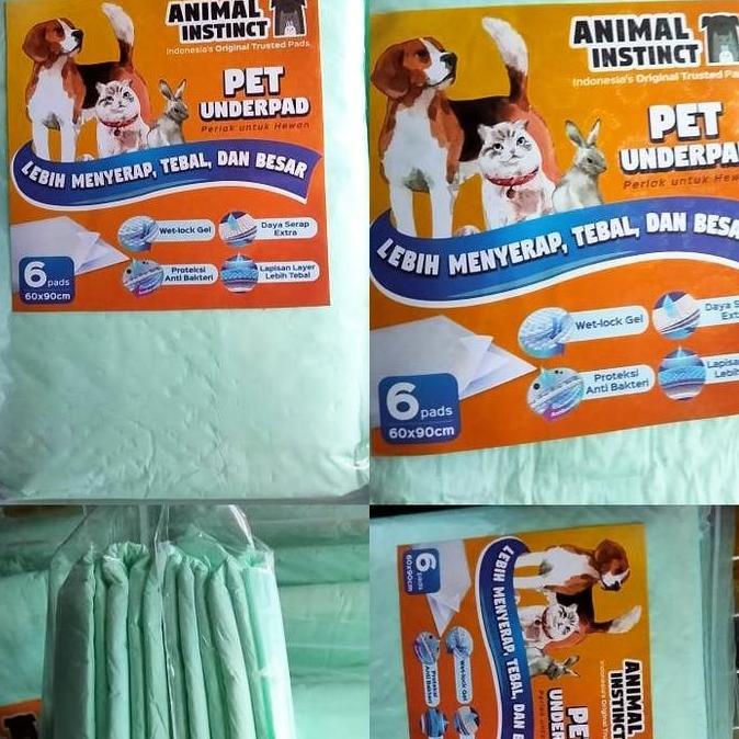 Gohead- Underpad Perlak Kucing Anjing Kelinci Isi 6 Pcs Tebal & Besar