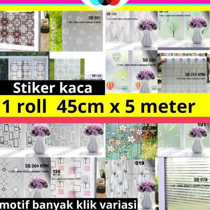 Obelik- Sticker Kaca 5 Meter X 45Cm Sunblast Stiker Wall Setiker Sunblas Sanblast Sanblas Wallpaper 