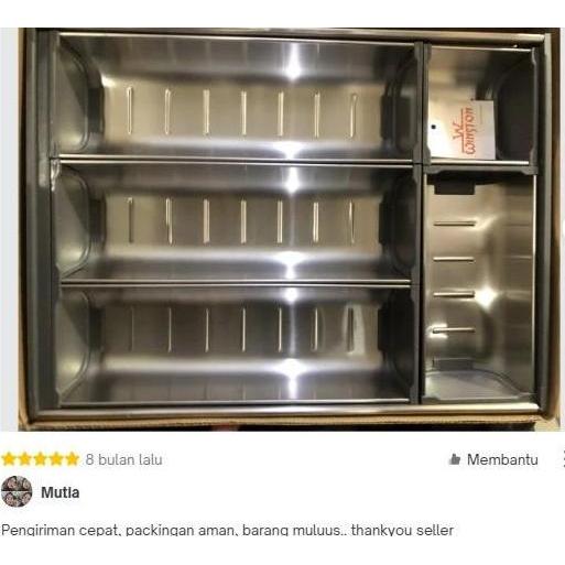 Bestone- Rak Sendok Stainless Winston WW.70-40 for Kitchen Set Laci Kabinet