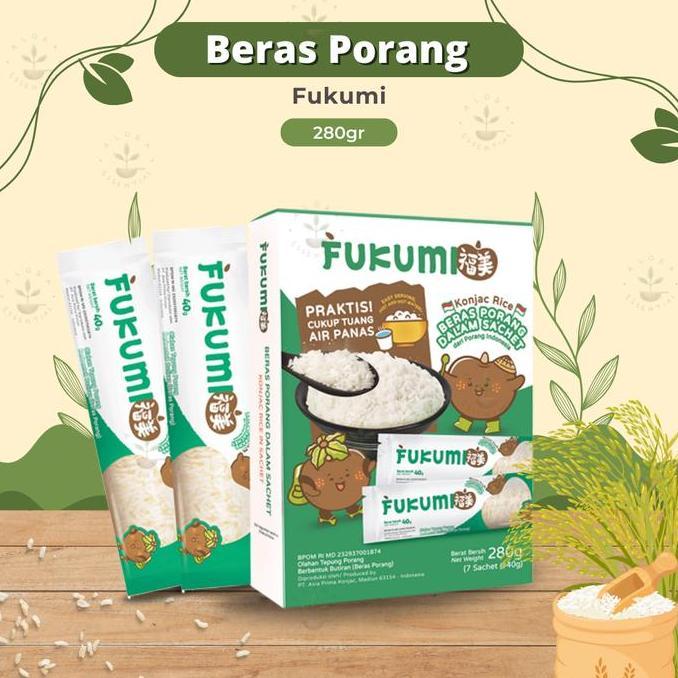 Fukumi Beras Porang Box Sachet Original - Beras FUKUMI - Beras Sehat