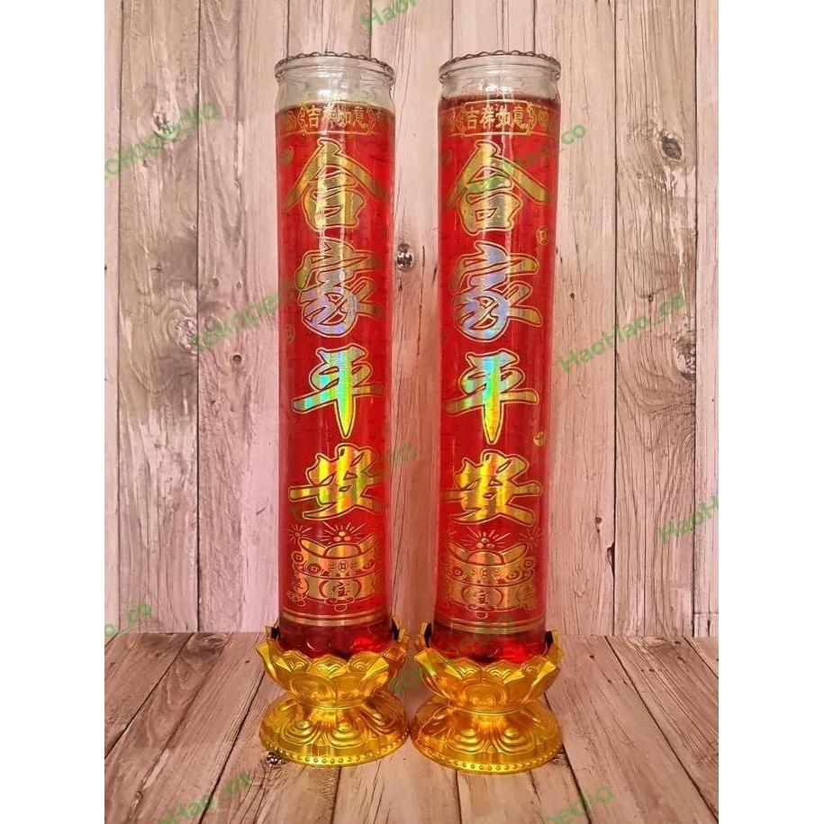Promo [HAOHAO_CO] Lilin Jelly Bermerek Hok Berkaki Teratai | Ukuran : 10# | Besar Diskon