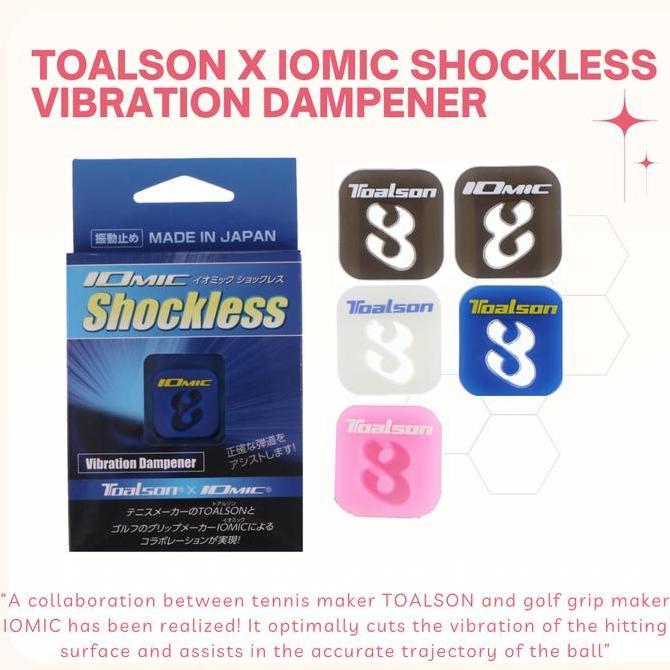 NEW Toalson x Iomic Shockless Vibration Dampener Tennis - Anti Getar Raket Tenis