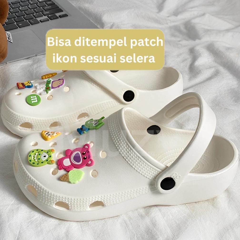 Sale Muzy Sandal Lubang Sandal Wanita Sandal Rumah Sandal Tali Belakang Sandal Slop Wanita HSN105