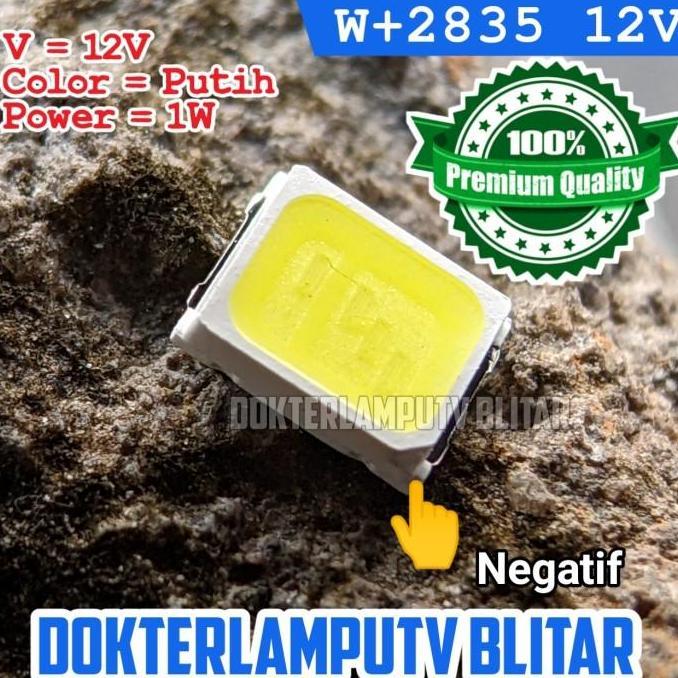 100PCS LED SMD 2835 12V 1W PUTIH