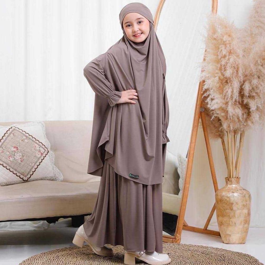 DISKON GAMIS ANAK PEREMPUAN JERSEY MUSLIM 3-13 TAHUN & DRESS JUBAH ABAYA PAKAIAN NGAJI MANASIK HAJI 