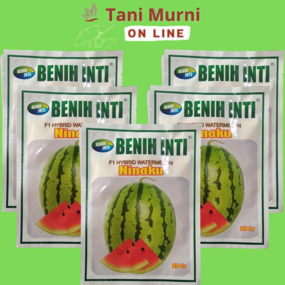 Benih Semangka Lorek Merah Hybrid F1 NINAKU Benih Inti 20 Gr