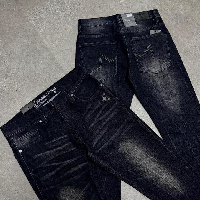 READY Celana Jeans DREAM STORY STAR LOGO BORDIR denim High Quality Slim Fit Stretch G00D QU4LITY