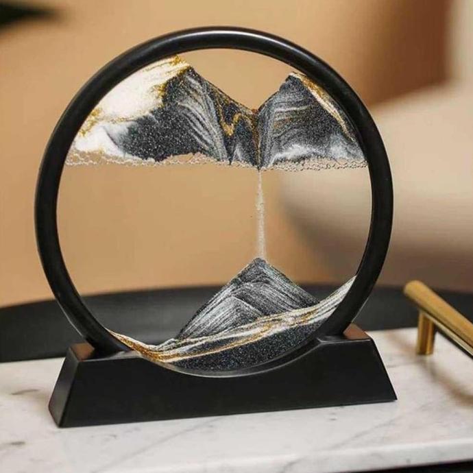 Pajangan Meja Dekorasi Jam Pasir Hisap Gurun 3D 17 cm - SA-3D